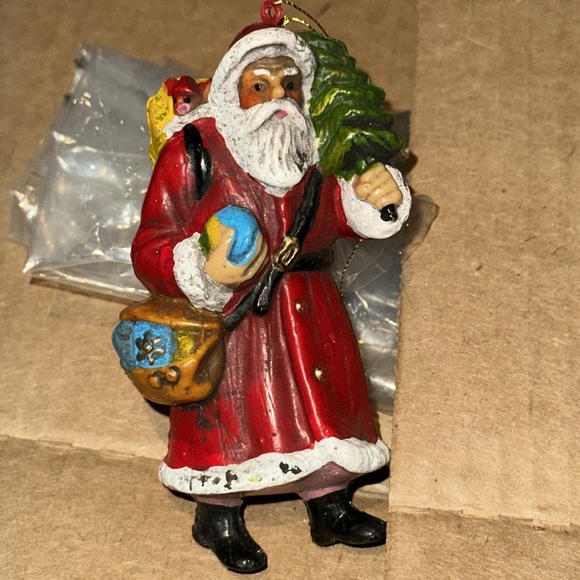 12x Vintage Plastic Old World Santa Christmas Ornaments - Picture 9 of 13